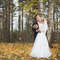 ivory kāzu kleita, pienbalta, mēž''gīņu augšdaļa, pērļu josta, aplikācija, mežgīnes, bez apakšsvārkiem, kupla, A-siluets